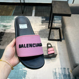 Balenciaga White Ankle Strap Sandals - Heel Detail View