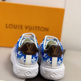 Close-up of Louis Vuitton shoes craftsmanship
