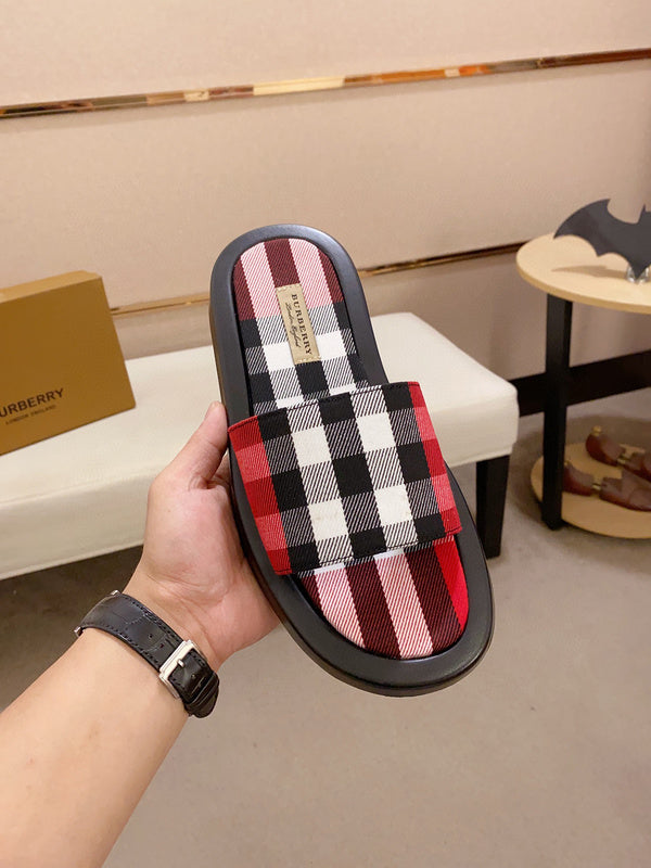 Burberry Red Ankle Boots - Angled View