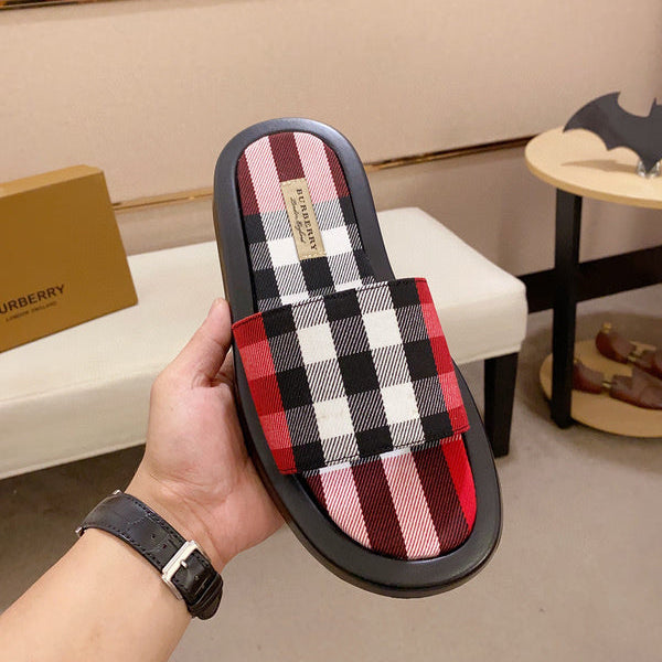 Burberry Red Ankle Boots - Angled View