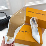 Louis Vuitton shoes Style 414 - logo and branding close-up