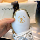 Louis Vuitton luxury shoes detail shot