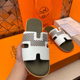 Hermès Tan Slip-On Sneakers - Back View