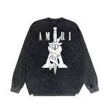 Close-up of Amiri hoodie craftsmanship