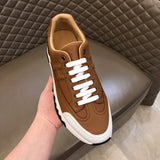 Hermès Chocolate Brown Chunky Platform Sneakers - Detail Shot of Craftsmanship