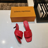 Louis Vuitton Burgundy Low-Top Sneakers - Angled View