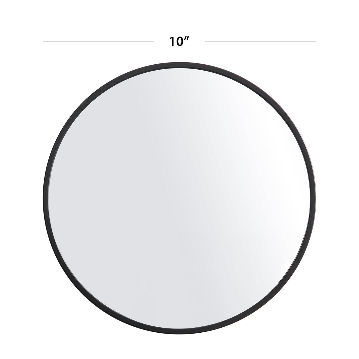 (4 Pack) X Black round Small Decorative Wall Mirror