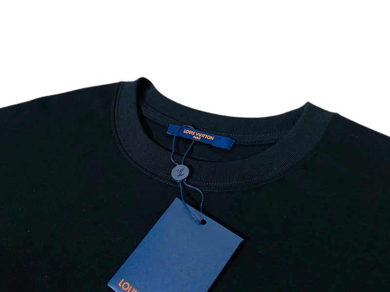 Close-up of Burberry t-shirt craftsmanship