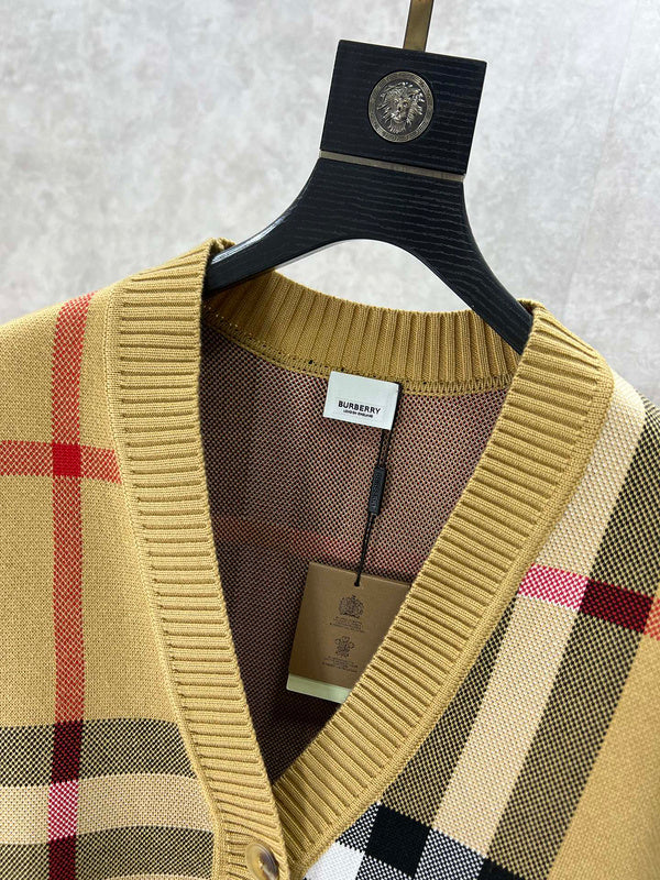 Close-up of Burberry designer clothing craftsmanship