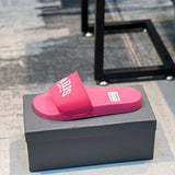 Balenciaga Tan Block Heel Sandals - Front View