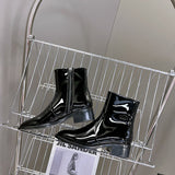 Close-up of Saint Laurent shoes craftsmanship