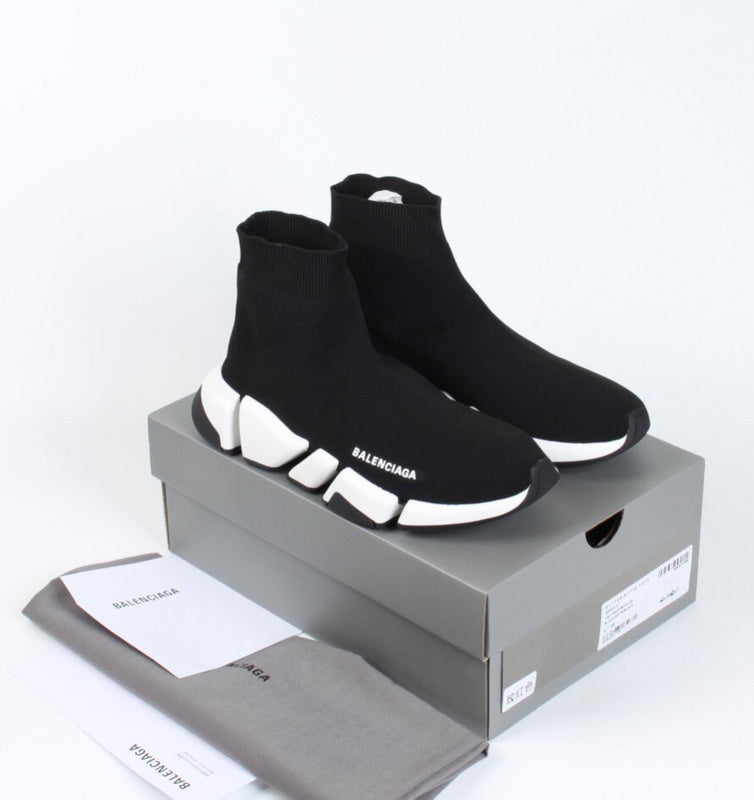 Balenciaga Black Pointed-Toe Flats - Side Profile View