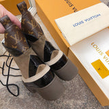 Close-up of Louis Vuitton shoes craftsmanship