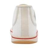 Close-up of Bottega Veneta athletic hardware and fine stitching