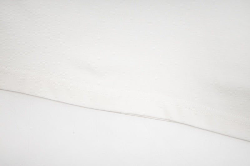 Close-up of Burberry t-shirt craftsmanship