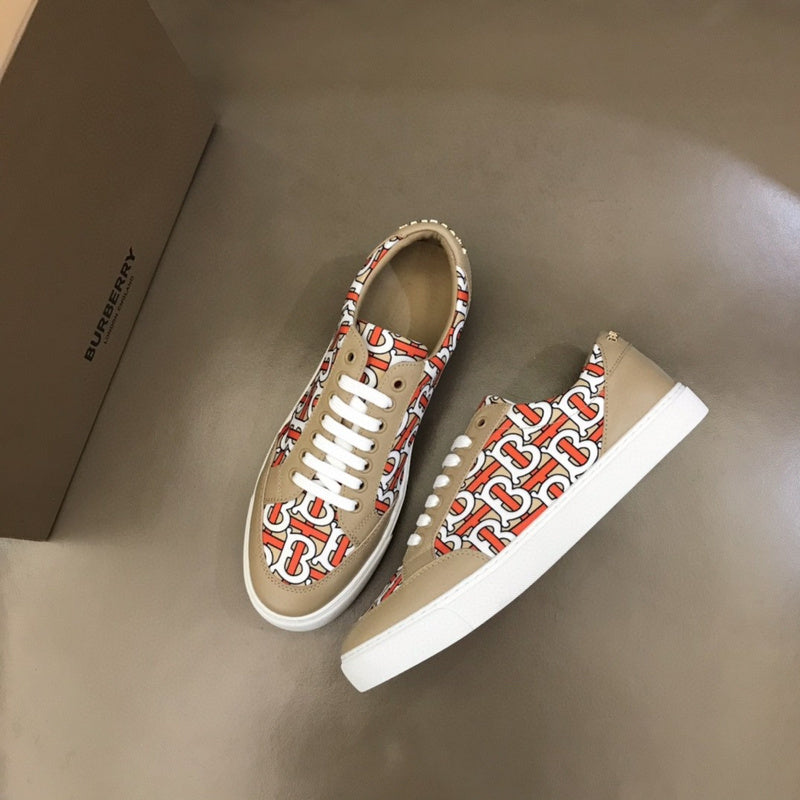 Burberry Camel Slip-On Sneakers - Toe Detail View