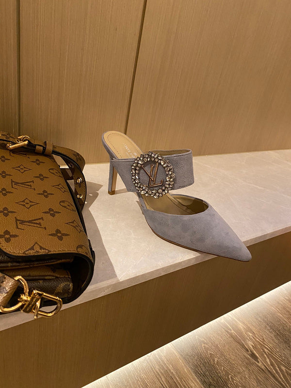 Louis Vuitton shoes Style 273 - close-up of statement logo accent