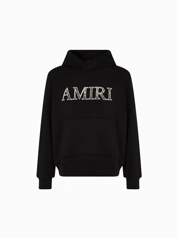 Amiri hoodie front view designer style