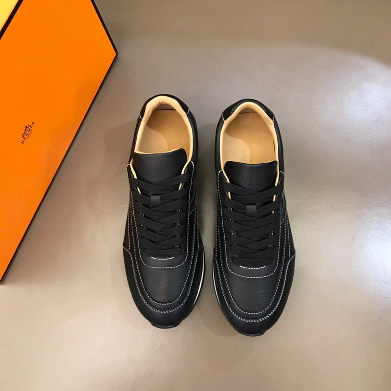 Hermes shoes Style 158 - front view, statement logo accent