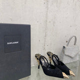 Side profile view of Saint Laurent luxury piece style No.021