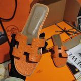 Hermès Burgundy Gladiator Sandals - Side Profile View