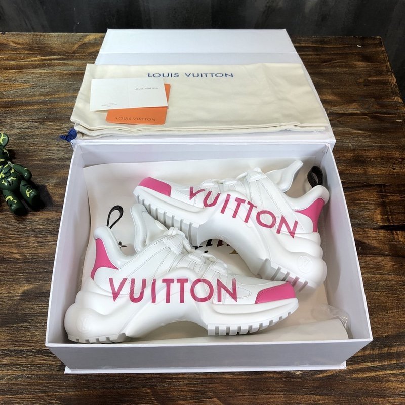 Louis Vuitton luxury shoes detail shot