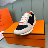 Hermès Grey Bow-Detail Flats - Back View