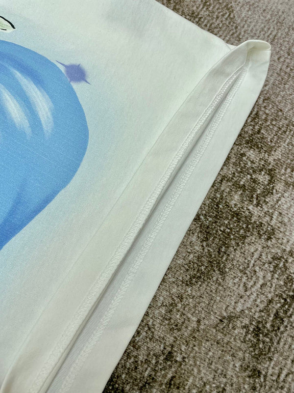 Close-up of Amiri t-shirt craftsmanship