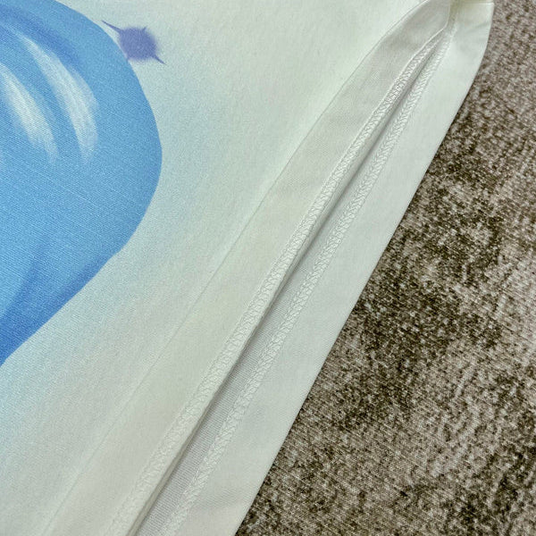 Close-up of Amiri t-shirt craftsmanship