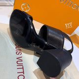 Louis Vuitton luxury shoes detail shot