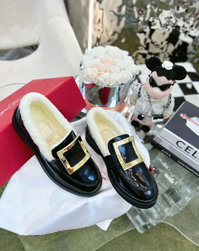 Close-up of Roger Vivier shoes craftsmanship