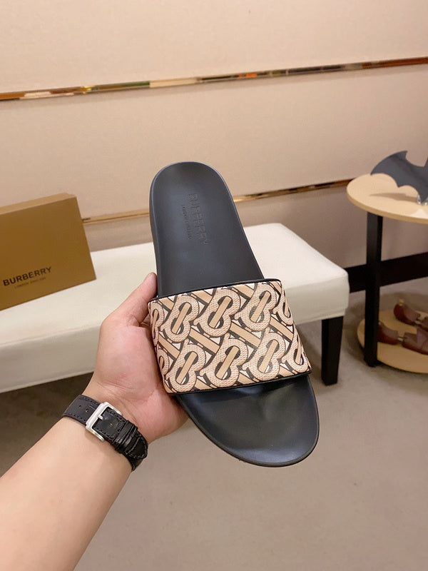 Burberry Nude Knee-High Boots - Angled View