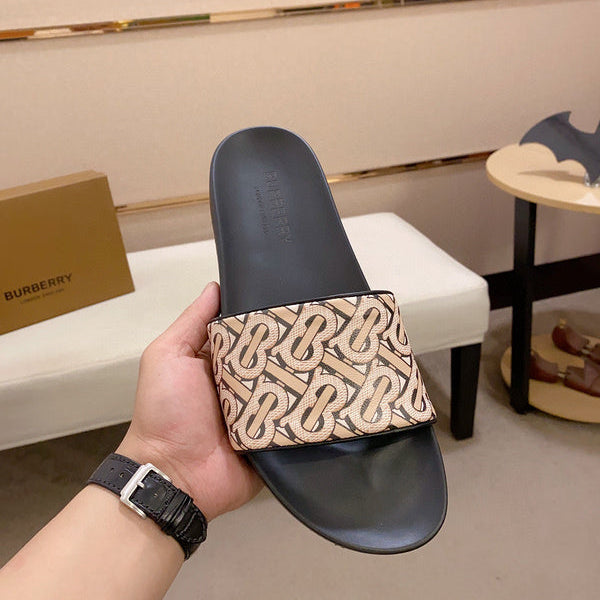 Burberry Nude Knee-High Boots - Angled View