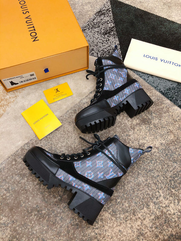 Close-up of Louis Vuitton shoes craftsmanship