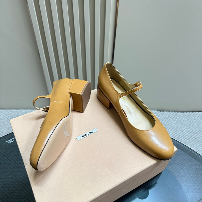 Miu Miu luxury shoes detail shot