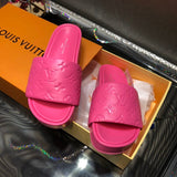 Louis Vuitton Nude Slip-On Sneakers - Side Profile View