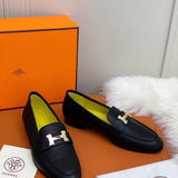 Hermès Tan Pointed-Toe Stiletto Heels - Angled View