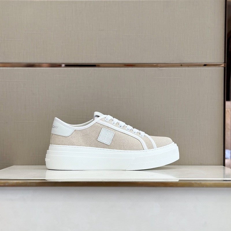 Givenchy Nude High-Top Sneakers - Toe Detail View