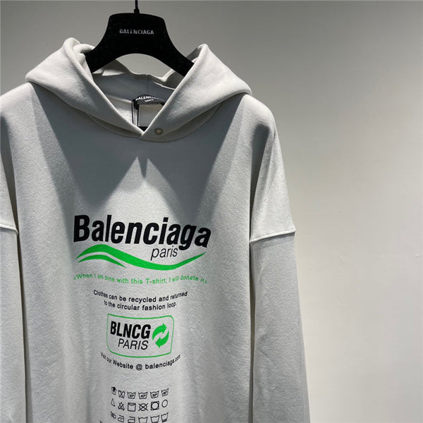 Close-up of Balenciaga designer clothing craftsmanship