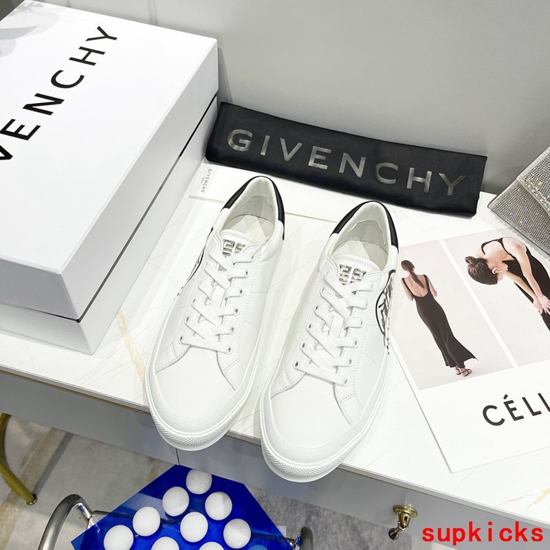 Givenchy Beige Loafer Flats - Front View