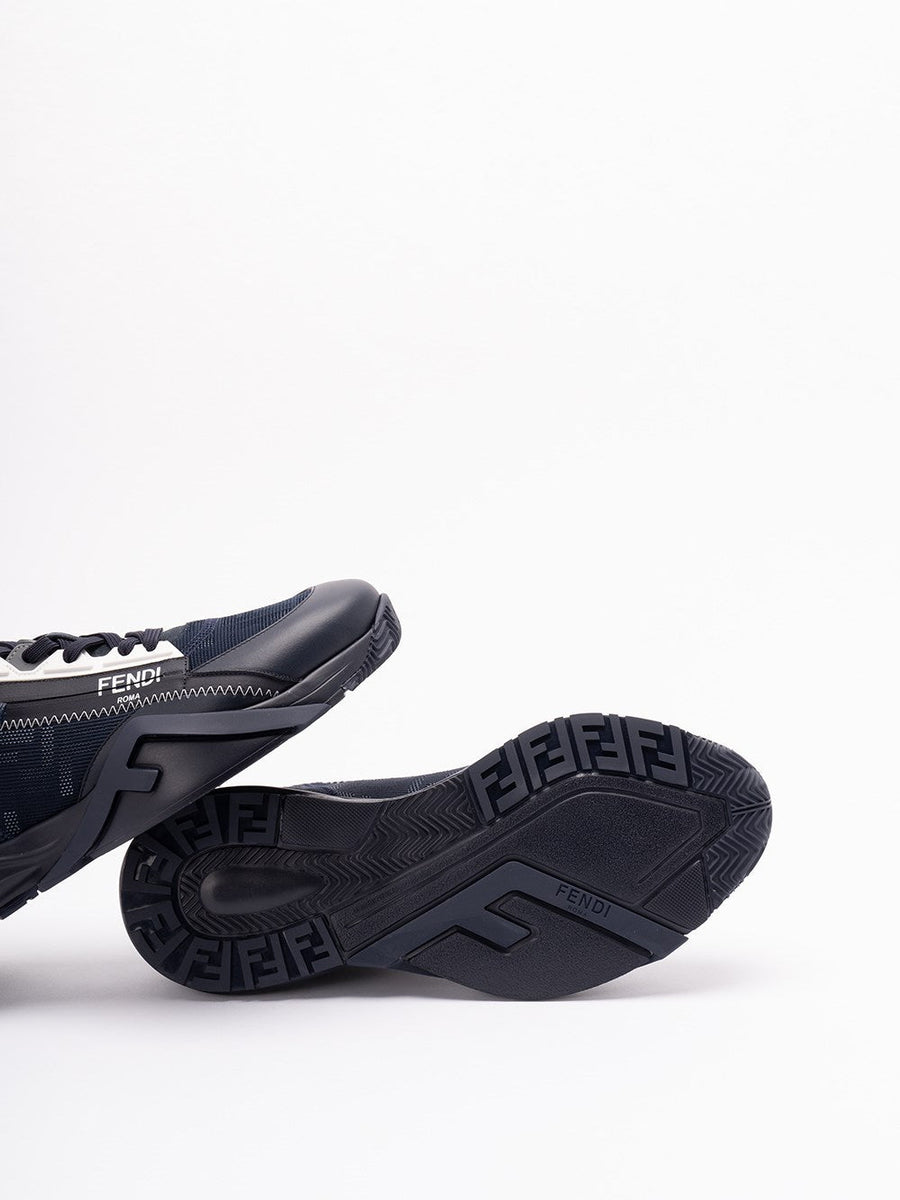 Close-up of Fendi athletic hardware and fine stitching