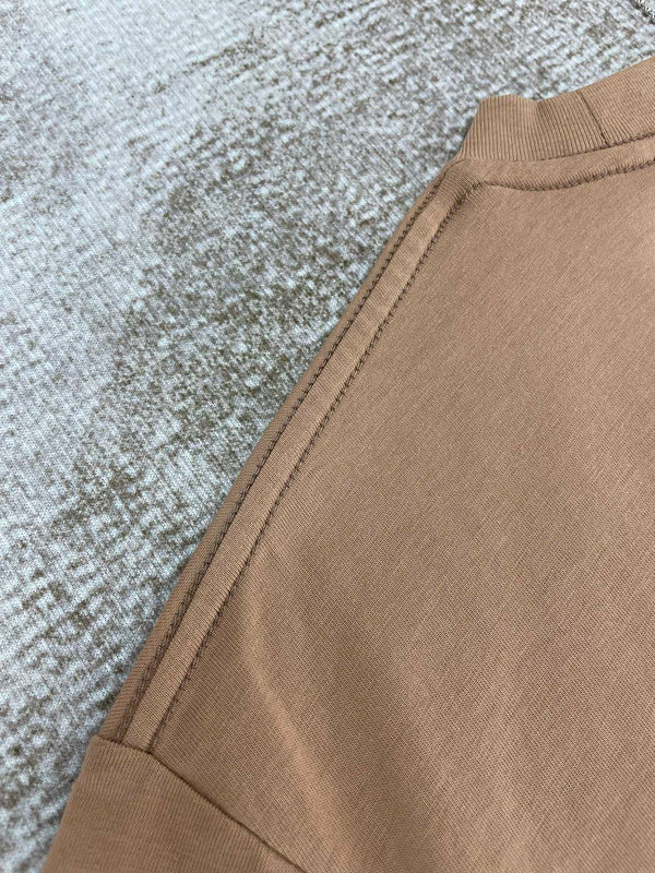 Close-up of Amiri t-shirt craftsmanship