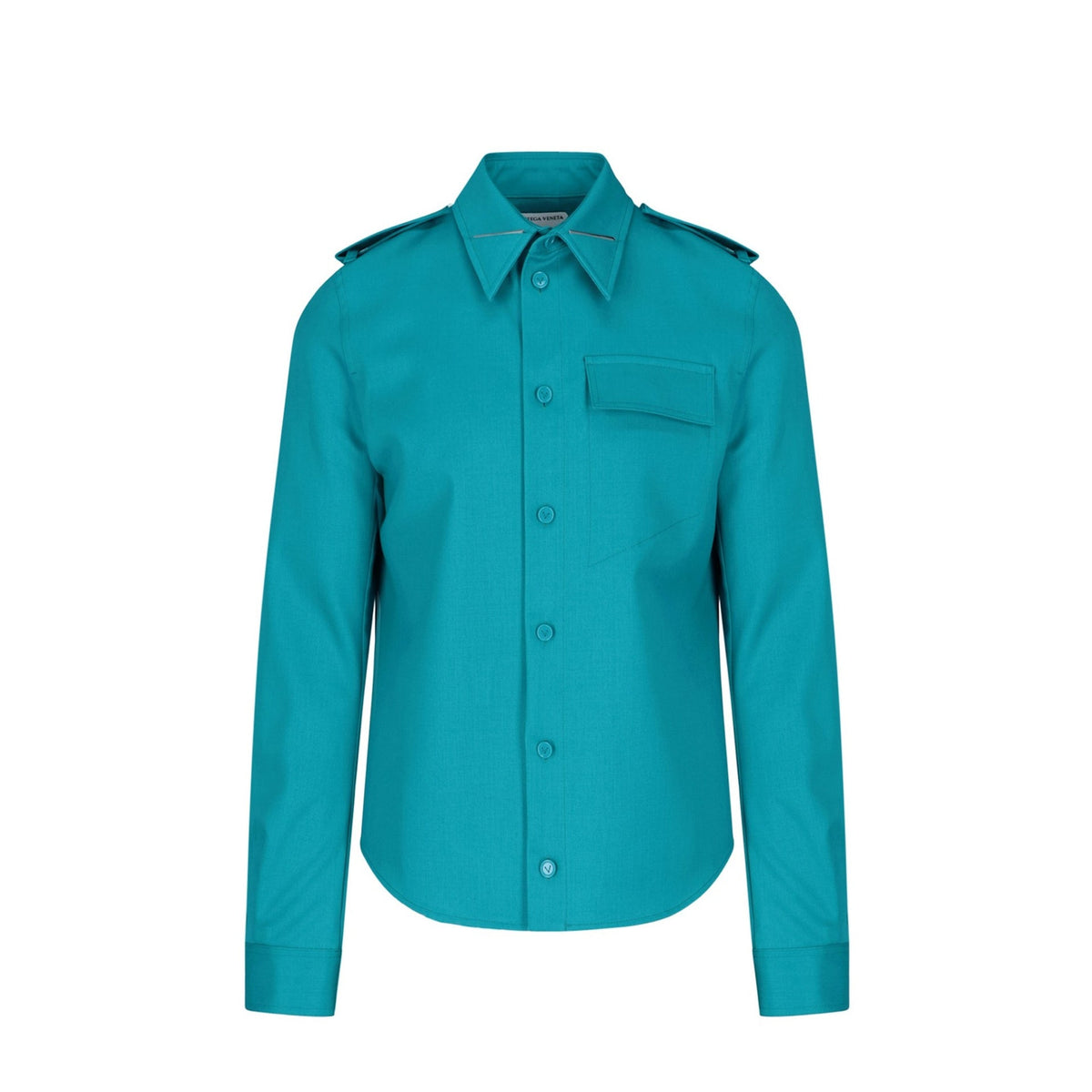 Bottega Veneta Tops? Bottega Veneta Grain De Poudre Wool Shirt Men Premium Designer Casual Top