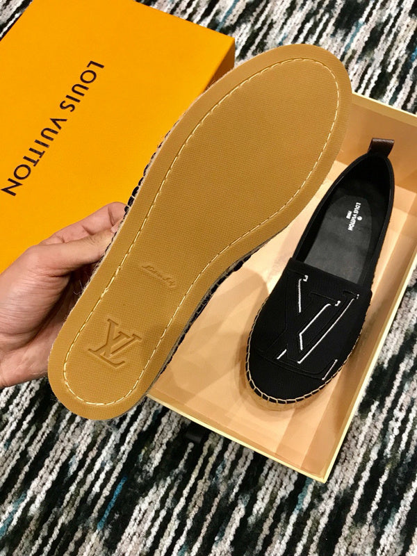 Louis Vuitton luxury shoes detail shot