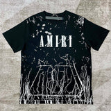 Amiri luxury t-shirt detail shot