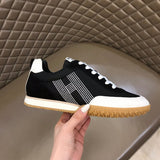 Hermes shoes Style 128 - close-up of bold signature style