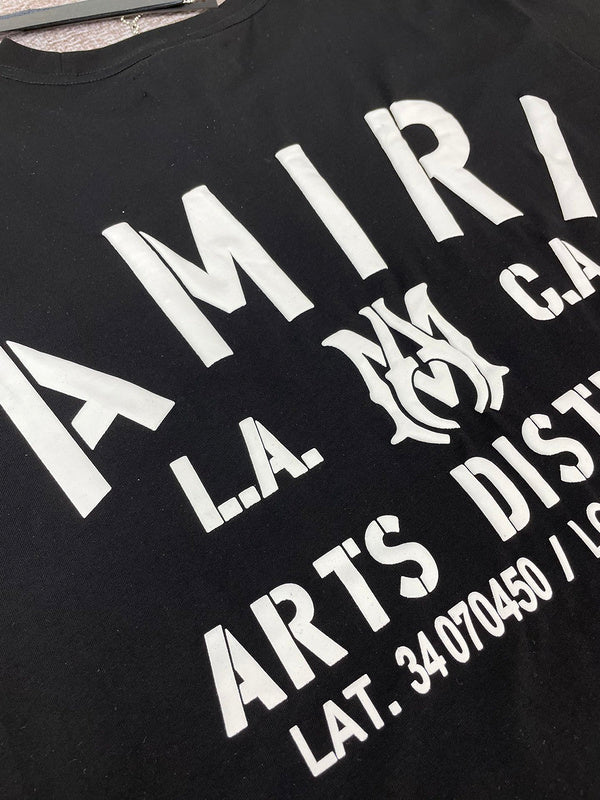 Amiri luxury t-shirt detail shot