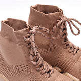 Balenciaga Nude Pointed-Toe Stiletto Heels - Close-Up Texture View