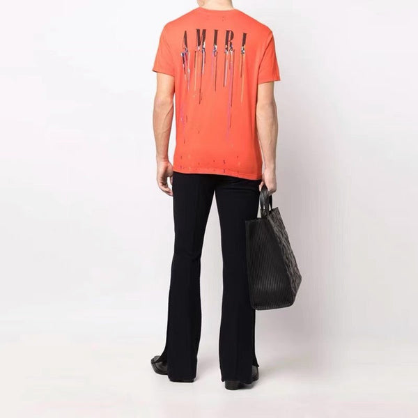 Amiri luxury t-shirt detail shot