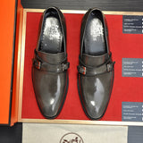 Hermès Red Chunky Platform Sneakers - Angled View